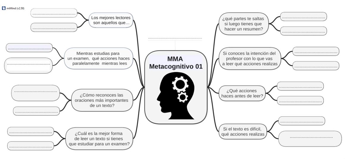 MMA metacognitivos en entorno miMind (pre-llenados)
