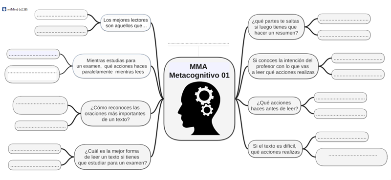Figura 6. MMA Metacognitivo 01 con base en 4 ítems del Test ESCOLA 28-A