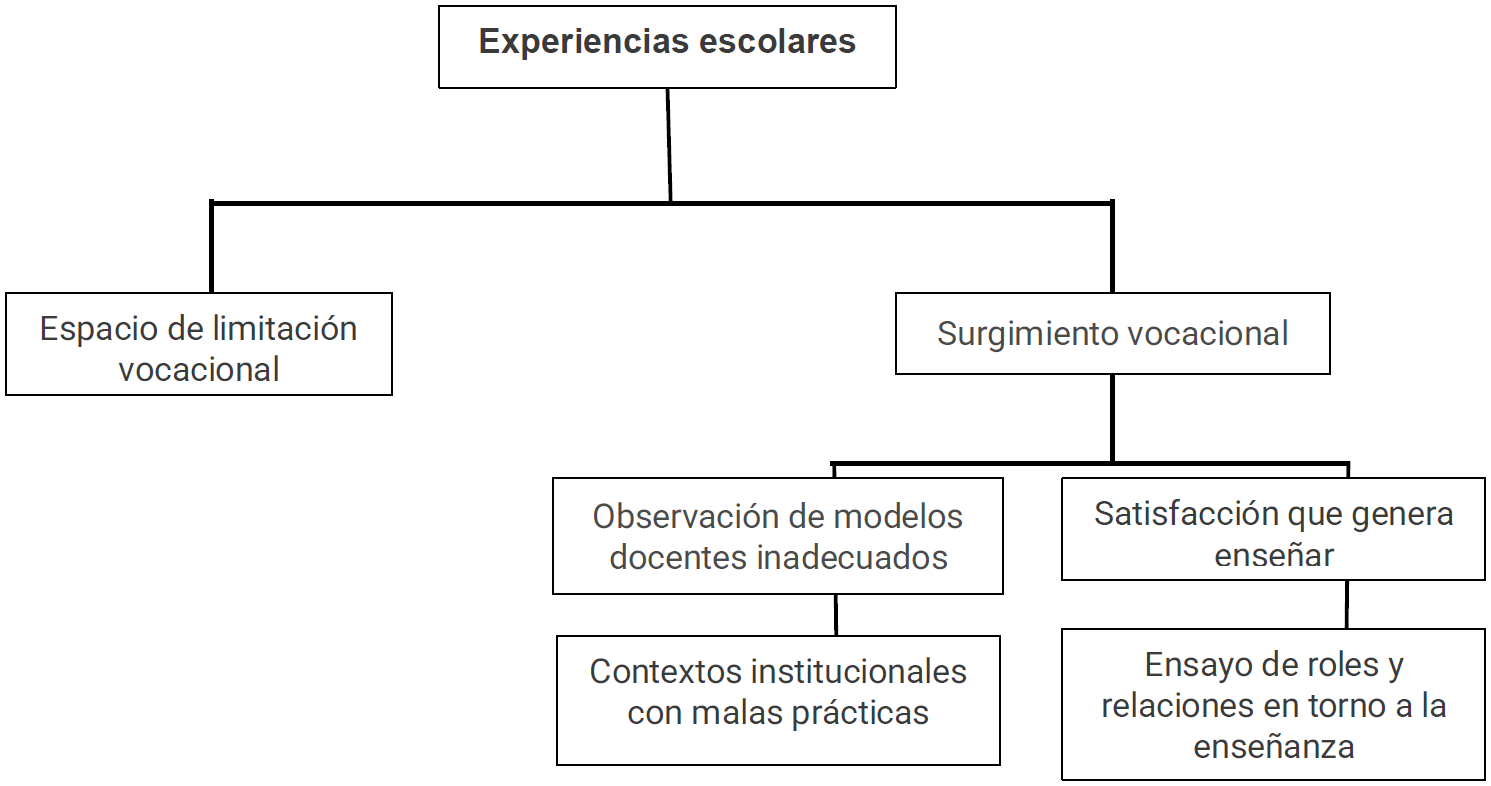Figura 5. Subcategoría Experiencias escolares